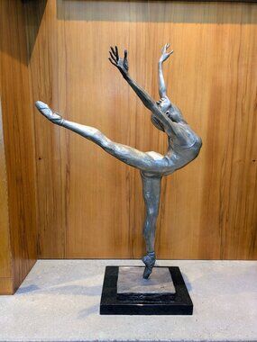 L.E. Bronze Sculpture: "Arabesque" Signed by Rebecca Clark (138/500)